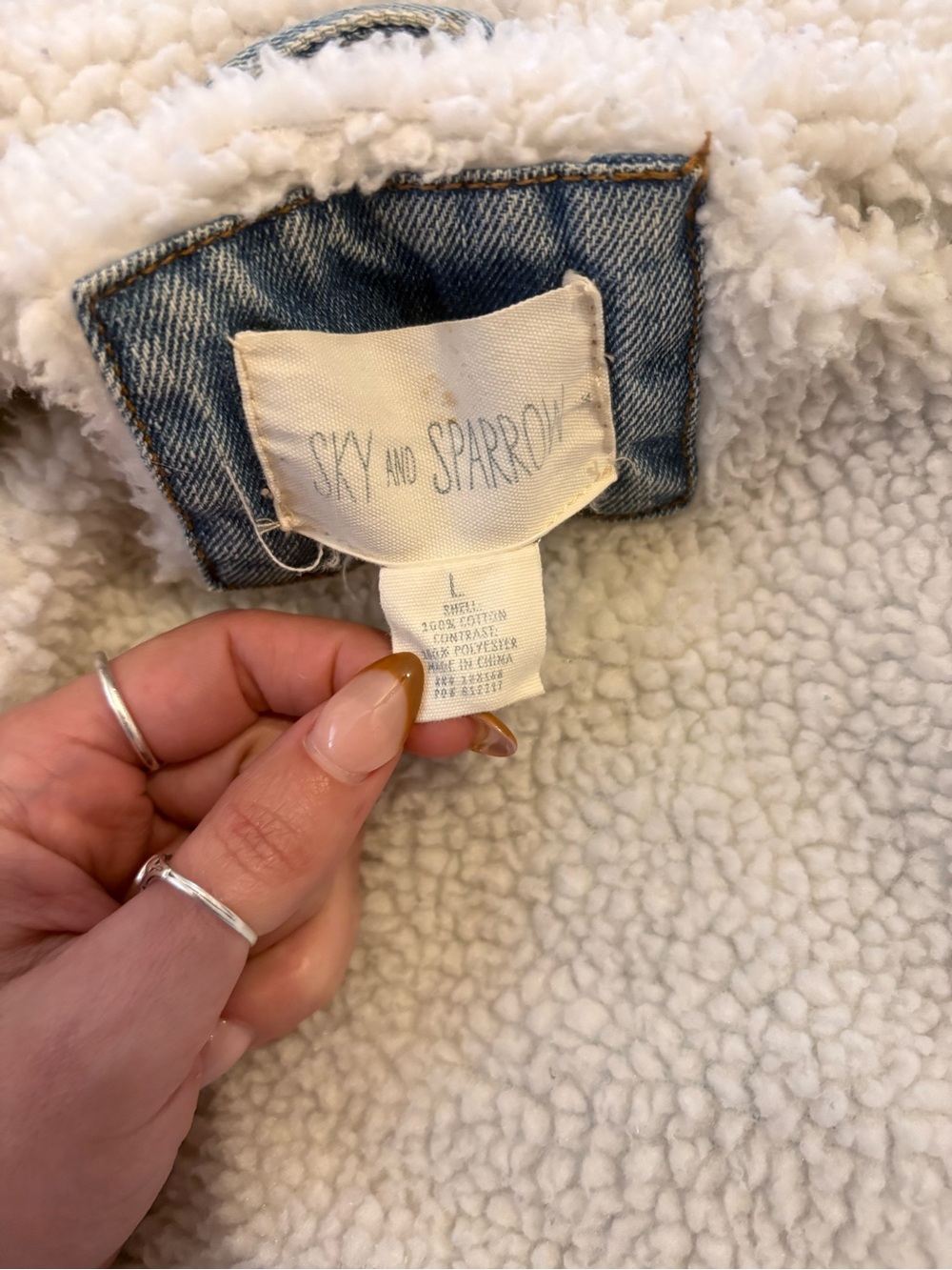 Sherpa Jean jacket - Picture 2 of 3